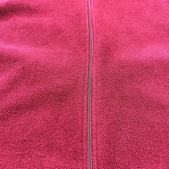 Woolrich Vest Women's Extra Large Fleece Maroon Outdoor Lightweight Navy Hem - Picture 5 of 11